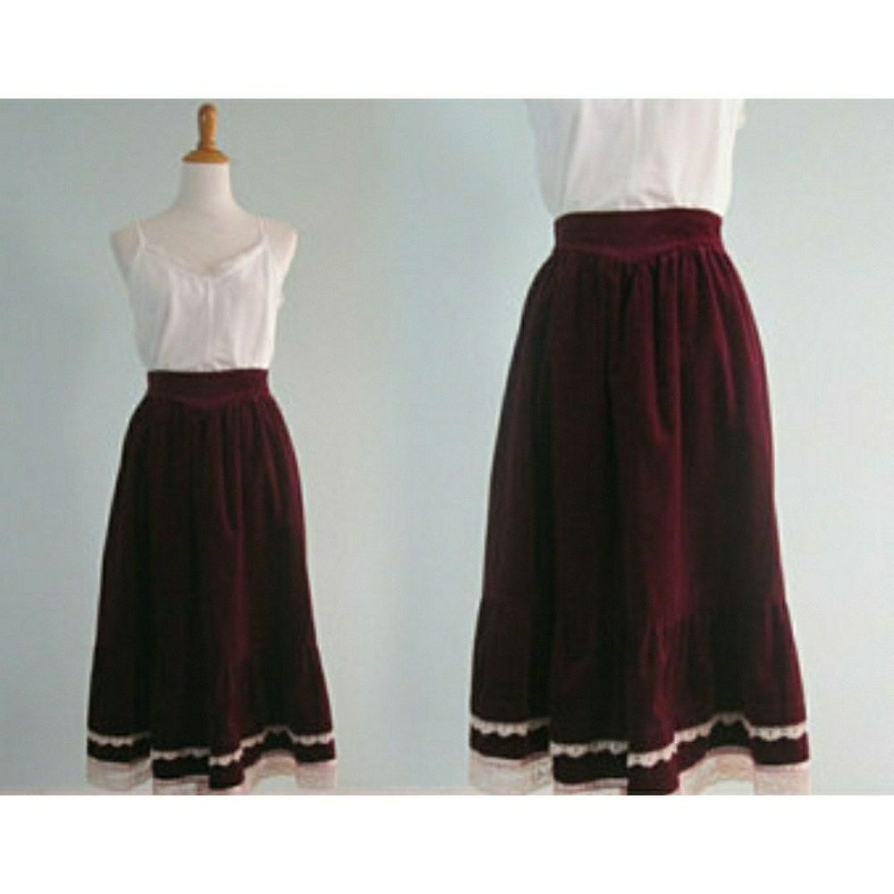 Gunne Sax Gunnies 70s Vintage Prarie Skirt